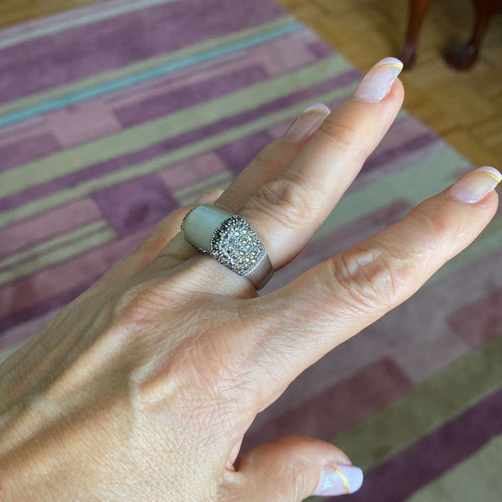 Silver 925 ring with real pearl,size 7 - Picture 8 of 8